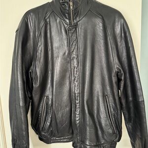 Men's Black Leather Jacket